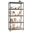 5-Layer Shelves 4 pcs Anthracite Steel&Engineered Wood