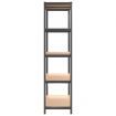 5-Layer Shelves 4 pcs Anthracite Steel&Engineered Wood