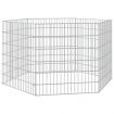 Free Range Animal Enclosure 6-Panel 54x60 cm Galvanised Iron