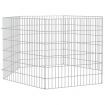 Free Range Animal Enclosure 6-Panel 54x60 cm Galvanised Iron