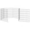 Free Range Animal Enclosure 6-Panel 54x60 cm Galvanised Iron