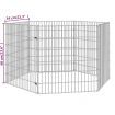 Free Range Animal Enclosure 6-Panel 54x60 cm Galvanised Iron