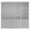 Bird Cage Grey 215x78x200 cm Galvanised Steel