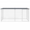 Chicken Cage with Roof Anthracite 203x98x90 cm Galvanised Steel