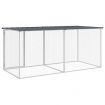 Chicken Cage with Roof Anthracite 203x98x90 cm Galvanised Steel