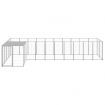 Dog Kennel Silver 7.26 m² Steel