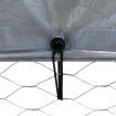 Dog Cage with Roof and Door Silver Galvanised Steel