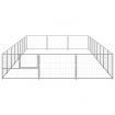 Dog Kennel Silver 24 m² Steel