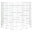 Free Range Animal Enclosure 6-Panel 54x80 cm Galvanised Iron