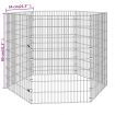 Free Range Animal Enclosure 6-Panel 54x80 cm Galvanised Iron