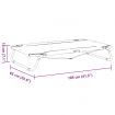 Dog Bed Foldable Anthracite Oxford Fabric and Steel