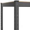 5-Layer Shelves 3 pcs Anthracite Steel and Engineered Wood