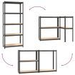 5-Layer Shelves 3 pcs Anthracite Steel and Engineered Wood