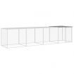 Chicken Cage with Roof Light Grey 403x98x90 cm Galvanised Steel