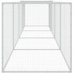 Chicken Cage with Roof Light Grey 403x98x90 cm Galvanised Steel