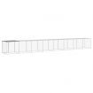 Chicken Cage with Roof Light Grey 803x98x90 cm Galvanised Steel