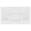 Vitrine Cabinet White 120x30.5x70 cm Engineered Wood