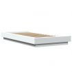 Bed Frame White 90x190 cm Engineered Wood