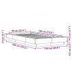 Bed Frame White 90x190 cm Engineered Wood