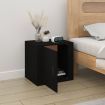Bedside Cabinet Black 50x39x47 cm