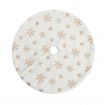 Jingle Jollys Christmas Tree Skirt 90cm Snowflake Ornaments Xmas Decorations