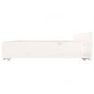 Bed Frame with Drawers White 183x203 cm King Size