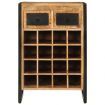 Wine Rack for 16 Bottles Solid Wood Mango