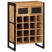 Wine Rack for 16 Bottles Solid Wood Mango