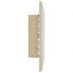 LED Bathroom Mirror Sonoma Oak 60x8.5x37 cm Acrylic