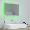 LED Bathroom Mirror Sonoma Oak 60x8.5x37 cm Acrylic