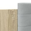 Bed Frame with Headboard Sonoma Oak 135x190 cm Engineered Wood