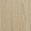 Bed Frame with Headboard Sonoma Oak 135x190 cm Engineered Wood