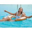 Inflatable Pool Float Chair,Floating Pool Chair Lounge Floats for Swimming Pool Water Chair Pool Lounger with Cup Holder Pool Toy Party Floaties (Size:L,100x80cm)