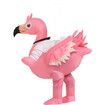 Inflatable Flamingo Costume Riding On Flamingo Air Blow up Funny Fancy Dress Party Halloween Costume, Suitable for Height 150-190 CM