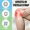 2 Pcs Patellar Tendon Support Strap, Silicone Patellar Tendon Band for Patellar Tendonitis Knee