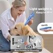 Dog Cat Home Hair Clipper Vacuum Portable Electric USB Rechargeable Pet Grooming Tools, Blue