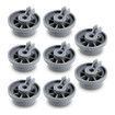 8 Packs 165314 Dishwasher Wheels Lower Rack Fit for Bosch,Dishwasher Wheels Replaces Dish Rack Part Number 420198 AP2802428 PS3439123