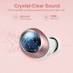 Bluetooth 5.3 Wireless Earbuds LED Display 128H Playtime ENC Noise Cancelling IP7 Waterproof In-Ear Headphones for ios Android-Pink
