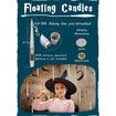 Floating Candles with Wand,20 PCs Magic Hanging Candles,Flickering Warm Light Flameless Floating LED Candle with Wand Remote,Battery Operated Window Taper Candle Set for Halloween Decorations