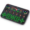 Live Sound Card Audio Mixer, Audio Interface with DJ Mixer Live Sound Effects and Voice Changer, 48V Phantom Power, Podcast Mixer for Phone PC Live Streaming Recording Tiktok YouTube Gaming