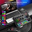 Live Sound Card Audio Mixer, Podcast Audio Interface with DJ Mixer Effects, Voice Changer with Sound Effects for Karaoke