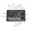 Live Sound Card Audio Mixer, Podcast Audio Interface with DJ Mixer Effects, Voice Changer with Sound Effects for Karaoke