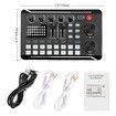 Live Sound Card Audio Mixer, Podcast Audio Interface with DJ Mixer Effects, Voice Changer with Sound Effects for Karaoke