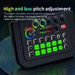 Podcast Recording Equipment with Voice changer, Podcast Mixer,Sound Card, DJ Audio Mixer Interface for PC Game Live Streaming or Podcast