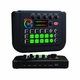 Podcast Recording Equipment with Voice changer, Podcast Mixer,Sound Card, DJ Audio Mixer Interface for PC Game Live Streaming or Podcast
