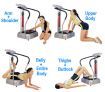 Genki Professional Body Vibration Machine 1000W Massage Exercise Platform with Tension Cord