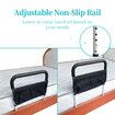 Bed Rails for Elderly Safety with Adjustable Heights Storage Pocket Assist Support Side Railings for Seniors Citizens Slides Under Mattressbed Cane Bed Guard Bed Handles Bars