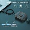 External Sound Card, USB Audio Adapter for PC Windows, Mac, Linux, Laptops, Desktops, Stereo Sound Card