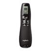 Professional Presenter R800, Wireless Presentation Clicker Remote with Green Laser Pointer and LCD Display , Black