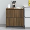 Sideboards 2 pcs Brown Oak 70x41x75 cm Engineered Wood